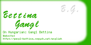 bettina gangl business card